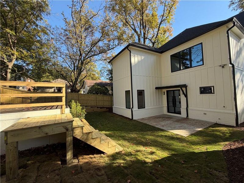 Exterior details and patio area of a home in , Atlanta (Image 4). Exterior details and patio area of a home in , Atlanta (Image 4).