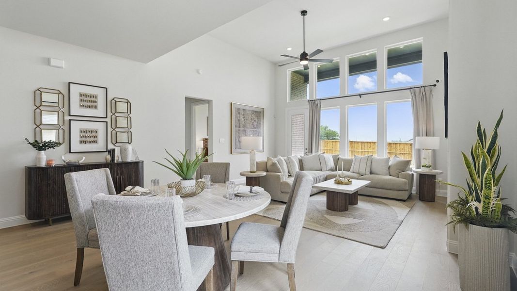 Furnished interior view inside a new home in Peachtree Meadows, Rockwall (Image 4).
