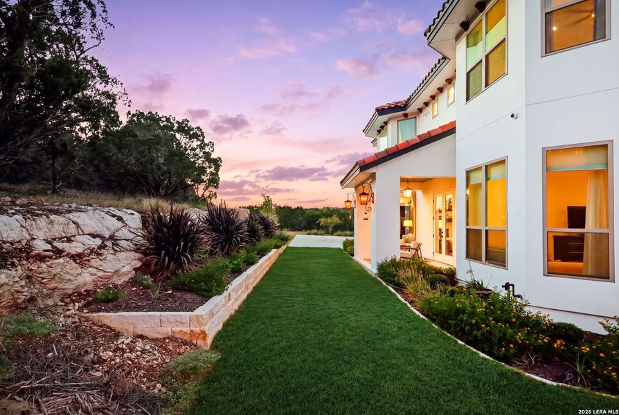 Exterior details and patio area of a home in , Boerne (Image 39).