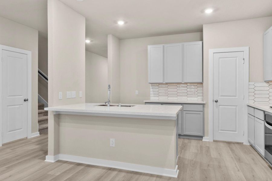 Furnished interior view inside a new home in Westridge Cove 50', Conroe (Image 6).