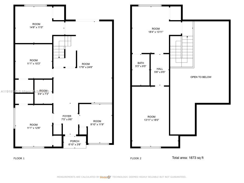 2D floor plan layout of this home in , Fort Lauderdale, FL (Image 4).