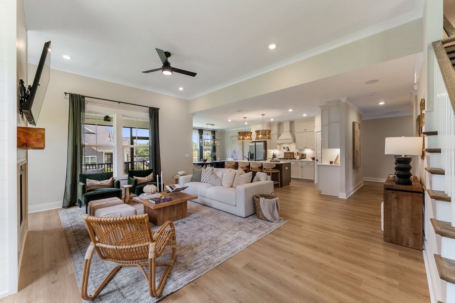 Representative furnished interior of a home built from the Savannah by Hunter Quinn Homes in Autumn Mill, Seneca (Image 11).