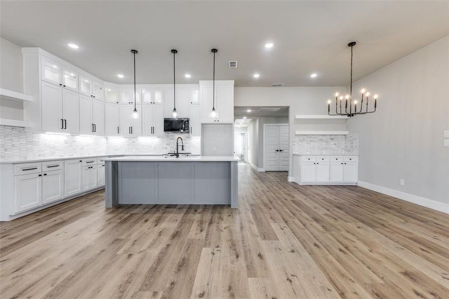 Furnished interior view inside a new home in , Dallas (Image 11).