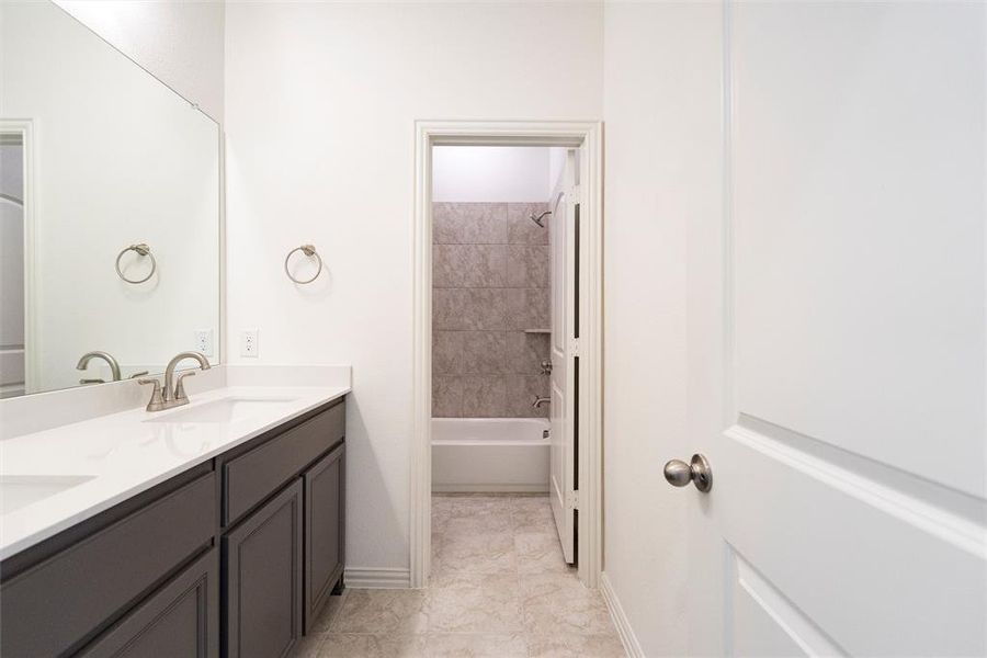 Furnished interior view inside a new home in Oak Grove Addition, Springtown (Image 12).