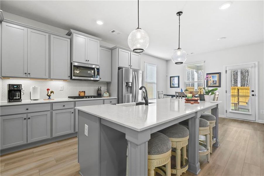 Furnished interior view inside a new home in , Atlanta (Image 46).