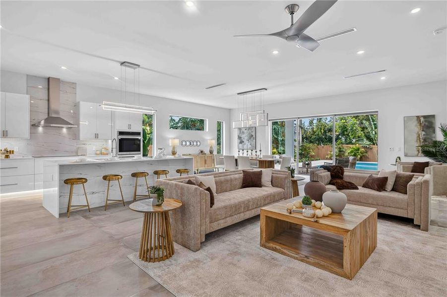 Furnished interior view inside a new home in , Sarasota (Image 50).