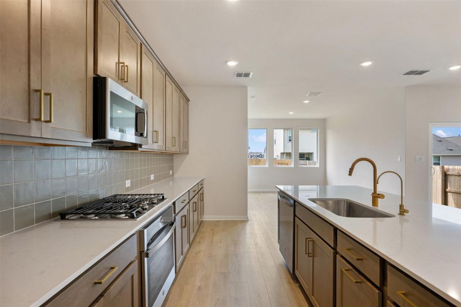 Furnished interior view inside a new home in Cannon Ranch, Dripping Springs (Image 9).