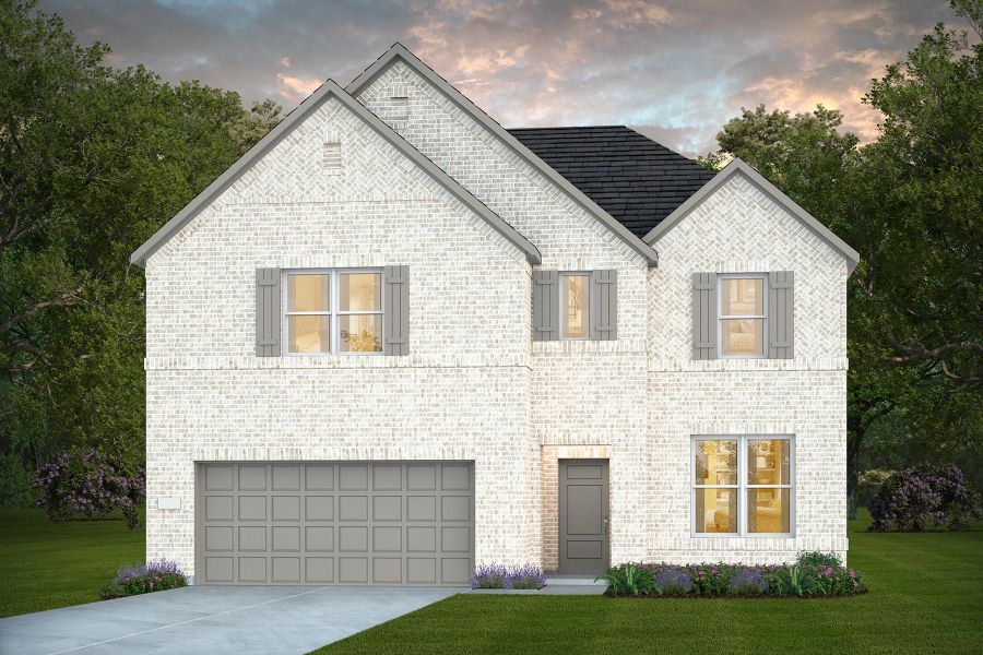 Representative exterior photo of a completed home built from the Rainier by Pulte Homes in West Cypress Hills, Spicewood, TX (Image 2). Representative exterior photo of a completed home built from the Rainier by Pulte Homes in West Cypress Hills, Spicewood, TX (Image 2).