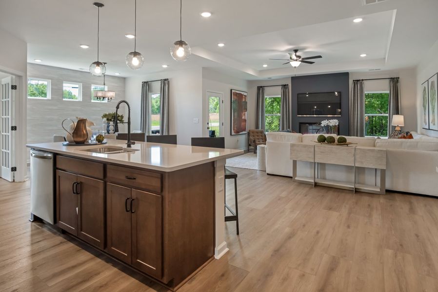 The Avondale- Open kitchen/family room The Avondale- Open kitchen/family room