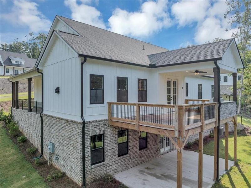 Front exterior of a new home in , Ball Ground, GA, highlighting curb appeal (Image 26).