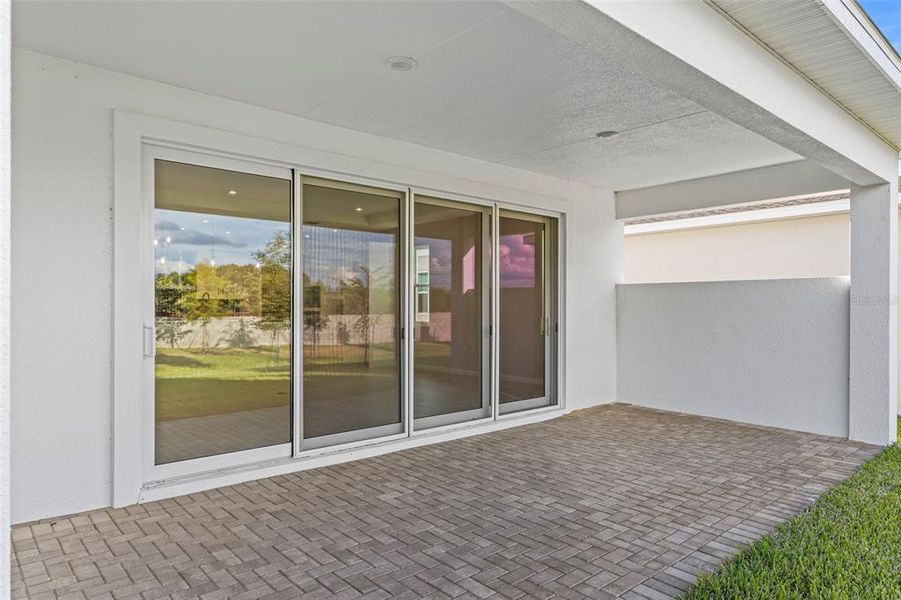 Exterior details and patio area of a home in Cresswind at Hammock Oaks, Lady Lake (Image 2). Exterior details and patio area of a home in Cresswind at Hammock Oaks, Lady Lake (Image 2).
