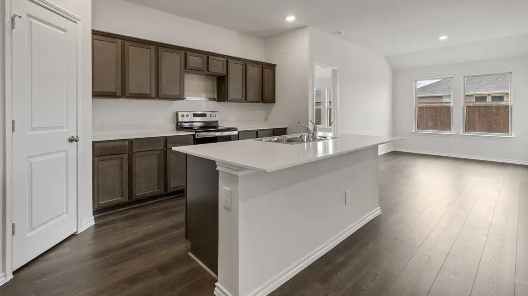 Furnished interior view inside a new home in Creeks at Burnett Trail, Canton (Image 4).