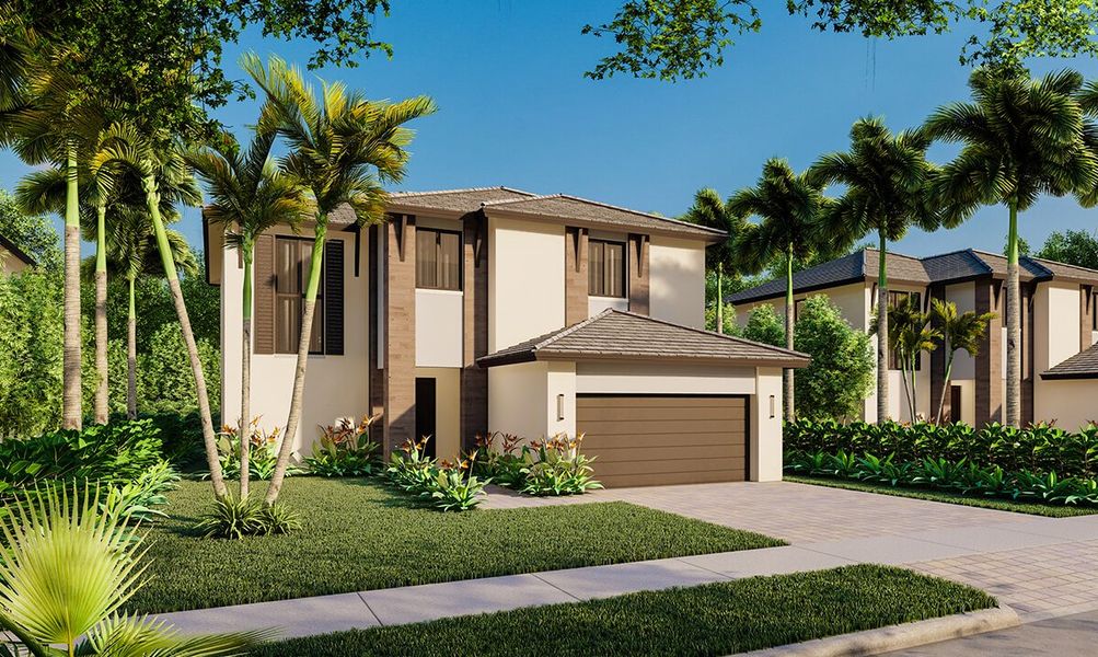 Representative exterior photo of a completed home built from the Hanford by CC Homes in Maple Ridge, Ave Maria, FL (Image 7).