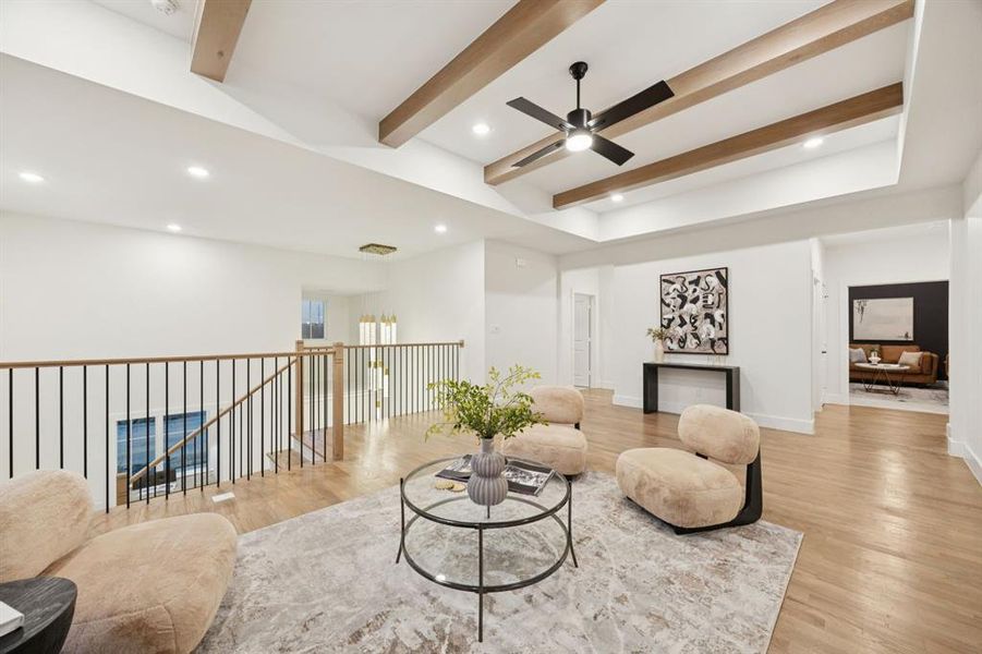 Furnished interior view inside a new home in Edgestone at Legacy, Frisco (Image 9).