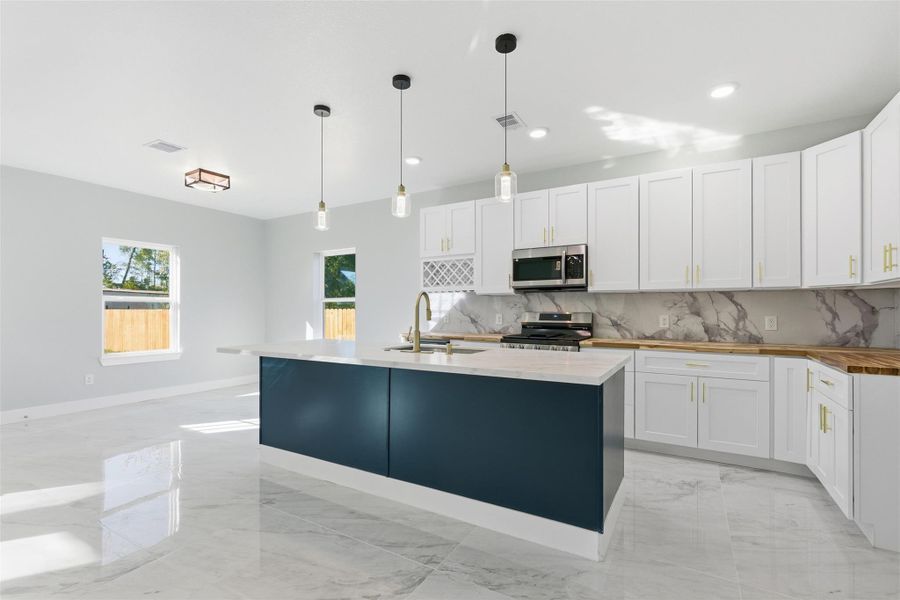 Furnished interior view inside a new home in , Cleveland (Image 7).