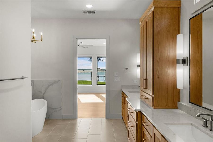 Furnished interior view inside a new home in , Corsicana (Image 7).