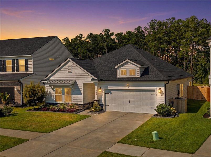 Front exterior of a new home in , Moncks Corner, SC, highlighting curb appeal (Image 28). Front exterior of a new home in , Moncks Corner, SC, highlighting curb appeal (Image 28).