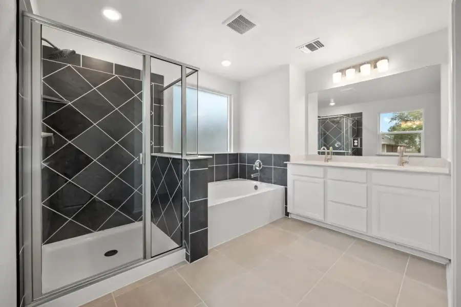 Furnished interior view inside a new home in River Bluff, Leander (Image 9).