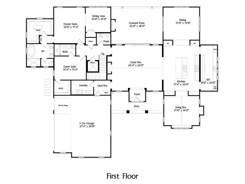 2D floor plan layout of this home in , Dawsonville, GA (Image 4).