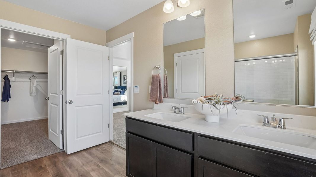 Furnished interior view inside a new home in Fossil Creek Ranch, Windsor (Image 14).