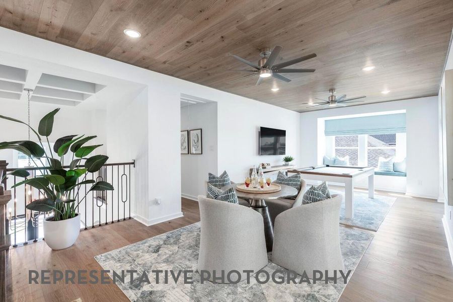 Furnished interior view inside a new home in Cross Creek West, Fulshear (Image 38).
