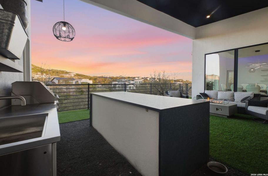 Exterior details and patio area of a home in , San Antonio (Image 29).
