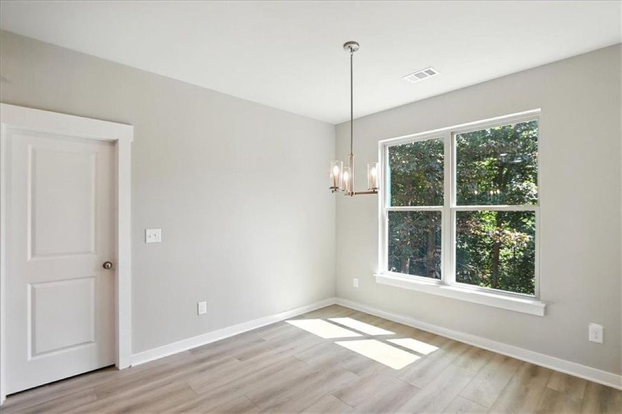 Spacious, unfurnished interior of a new home in Traditions of Braselton, Jefferson (Image 46).