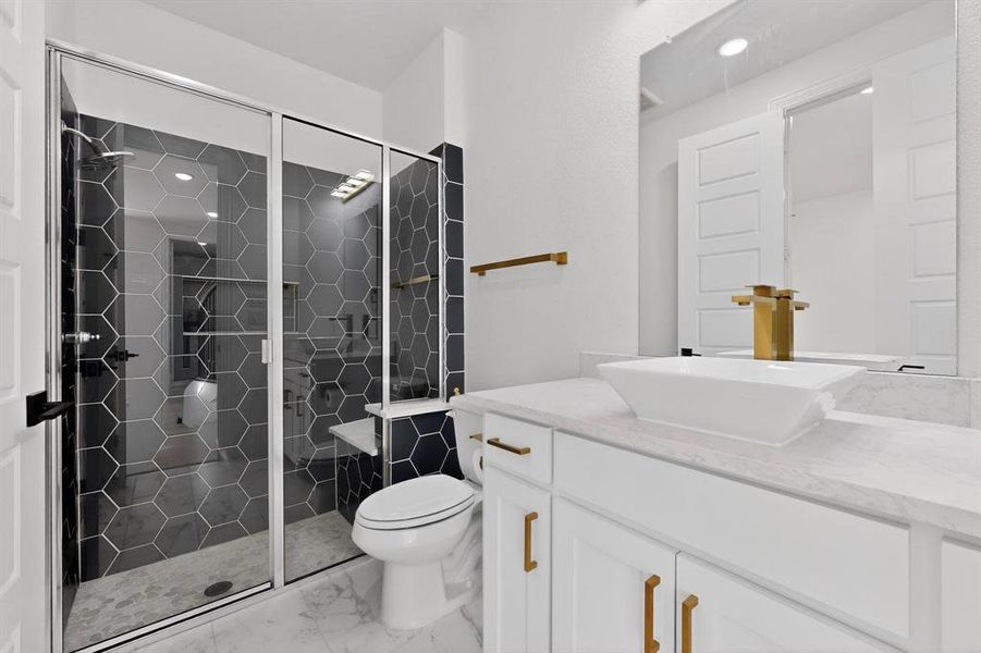 Furnished interior view inside a new home in , Prosper (Image 14).