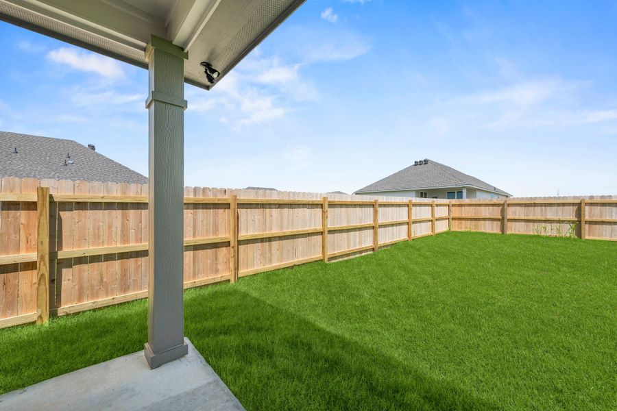 Exterior details and patio area of a home in Hartrick Ranch, Temple (Image 3).