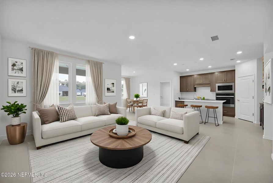 Furnished interior view inside a new home in Hyland Trail, Green Cove Springs (Image 4).