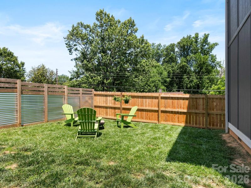 Back Yard with privacy fence