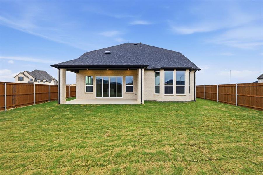 Exterior details and patio area of a home in Wildflower Ranch: 50ft. lots, Dish (Image 3).