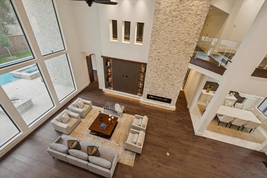 Furnished interior view inside a new home in , Houston (Image 9). Furnished interior view inside a new home in , Houston (Image 9).