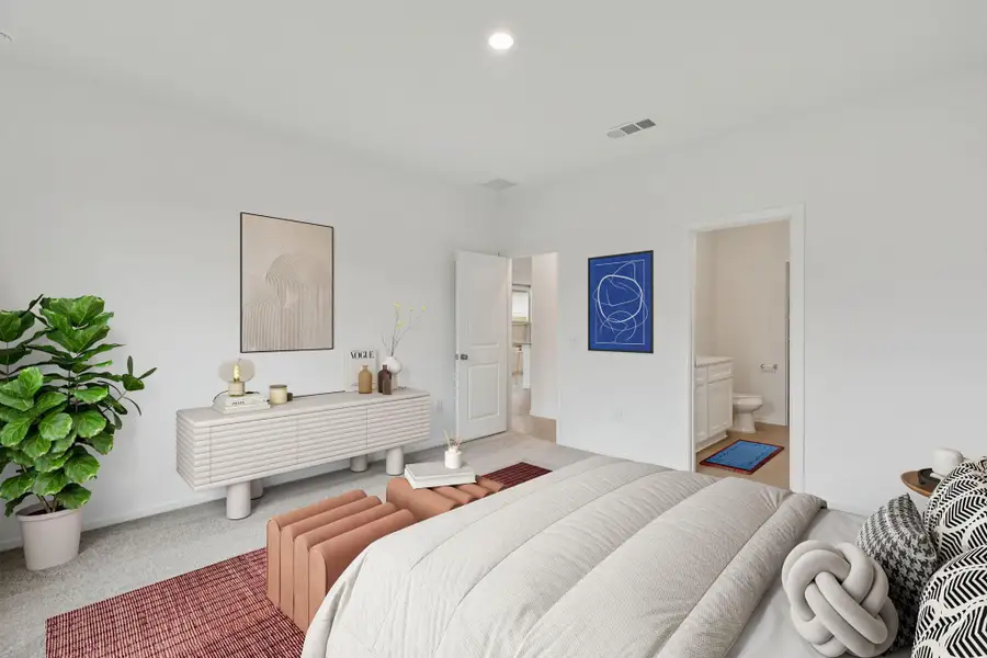 Furnished interior view inside a new home in Mavera, Conroe (Image 7).