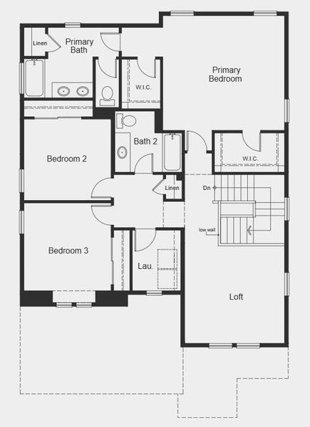 2D floor plan layout for the Plan 2193 by KB Home in The Nest Reserve at Canyon Creek, Erie, CO (Image 9). 2D floor plan layout for the Plan 2193 by KB Home in The Nest Reserve at Canyon Creek, Erie, CO (Image 9).