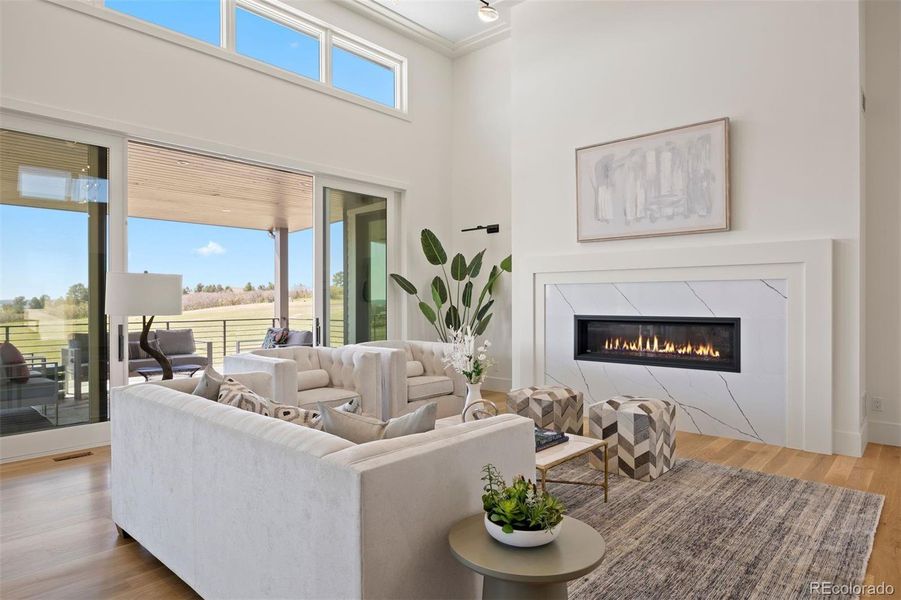 Furnished interior view inside a new home in , Castle Rock (Image 18).