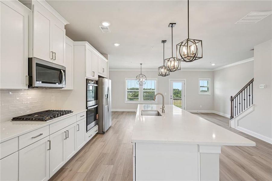 Furnished interior view inside a new home in , Cumming (Image 19).