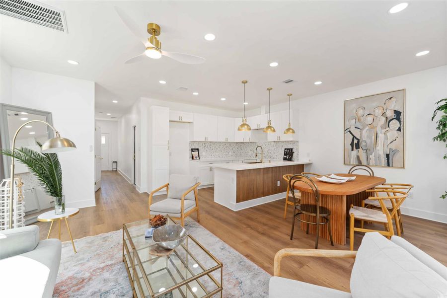 Furnished interior view inside a new home in , Houston (Image 6).