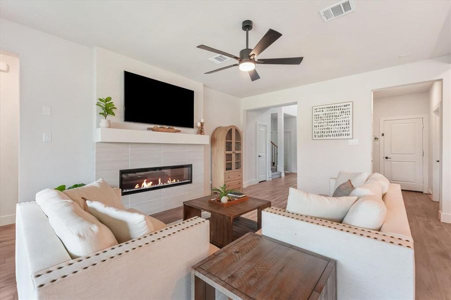Furnished interior view inside a new home in , Anna (Image 27). Furnished interior view inside a new home in , Anna (Image 27).