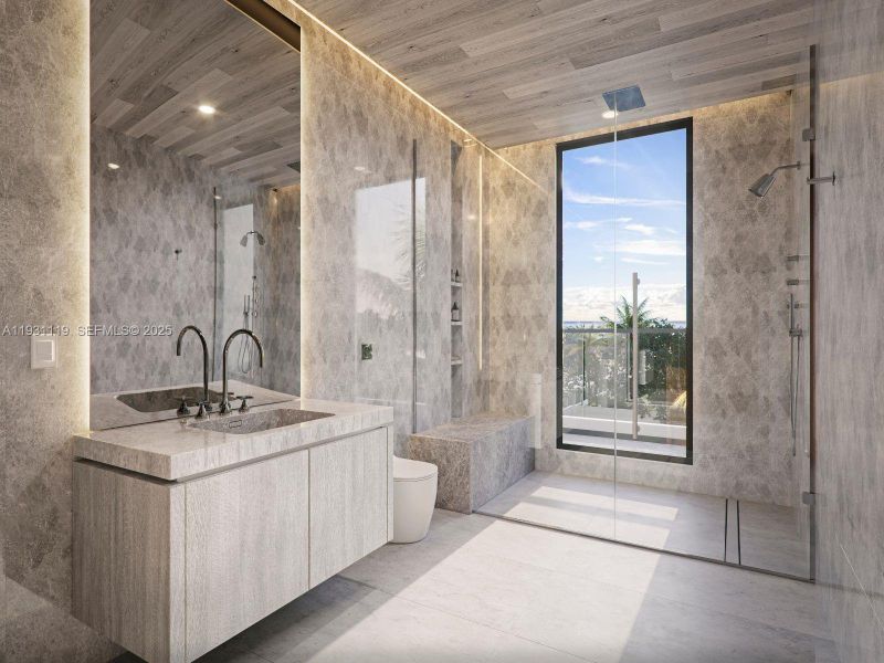 Furnished interior view inside a new home in , Pompano Beach (Image 8).