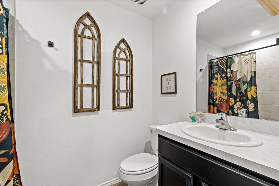 Furnished interior view inside a new home in Harrington Trails at The Canopies, New Caney (Image 14). Furnished interior view inside a new home in Harrington Trails at The Canopies, New Caney (Image 14).