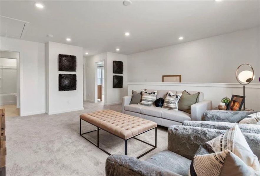 Furnished interior view inside a new home in Reserve at Gum Springs, Jefferson (Image 24).