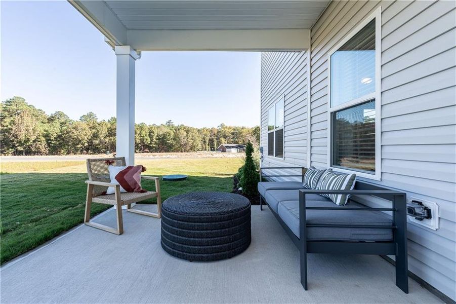 Exterior details and patio area of a home in Varnell Preserve, Dalton (Image 22). Exterior details and patio area of a home in Varnell Preserve, Dalton (Image 22).