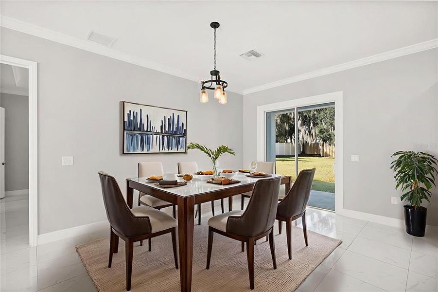 Furnished interior view inside a new home in , Leesburg (Image 12).