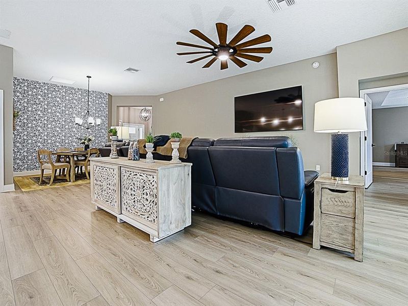 Furnished interior view inside a new home in , The Villages (Image 38). Furnished interior view inside a new home in , The Villages (Image 38).