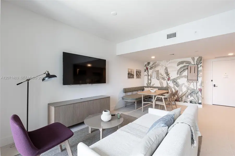 Furnished interior view inside a new home in , Miami (Image 6).
