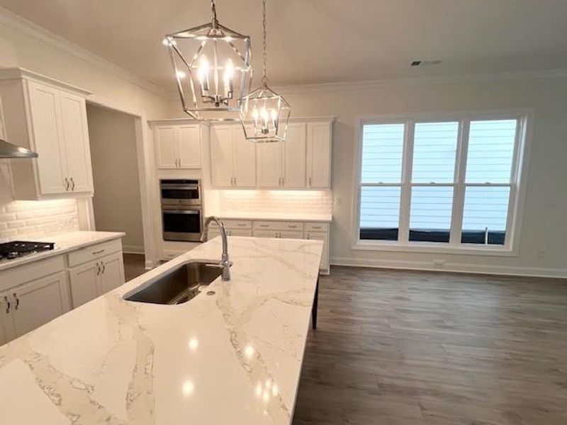 Furnished interior view inside a new home in Palisades Single Family, Cumming (Image 12). Furnished interior view inside a new home in Palisades Single Family, Cumming (Image 12).