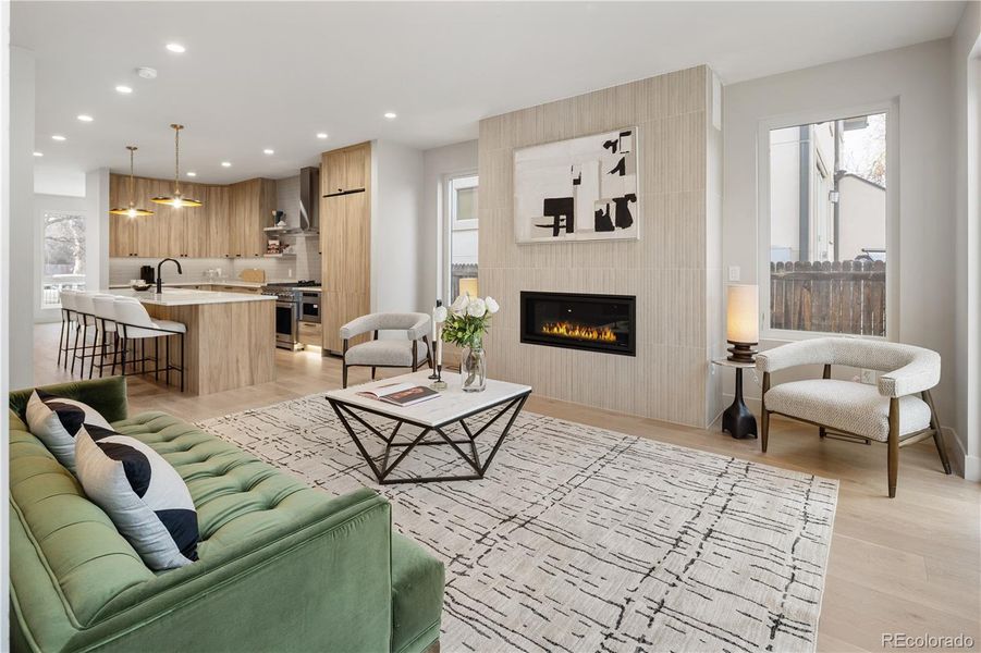 Furnished interior view inside a new home in , Denver (Image 12).