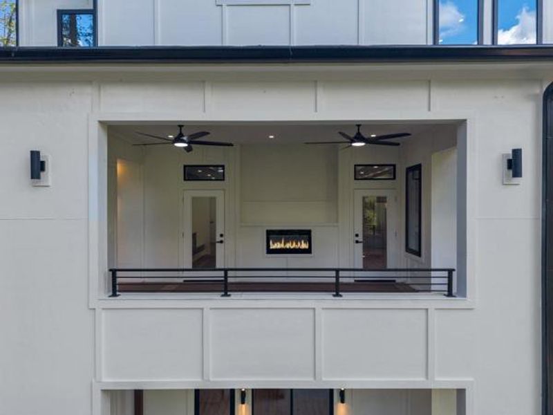 Exterior details and patio area of a home in , Atlanta (Image 39).