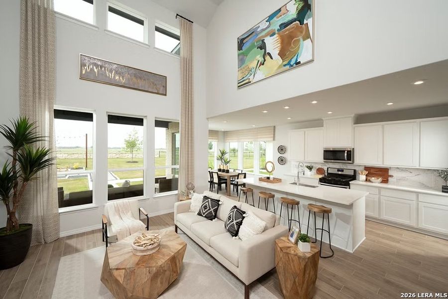 Furnished interior view inside a new home in The Parklands, Schertz (Image 5).
